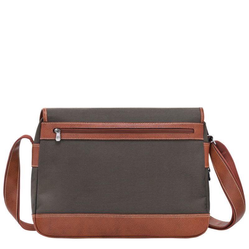 Brown Longchamp Boxford L Men Crossbody Bag | US-278DUFLHV