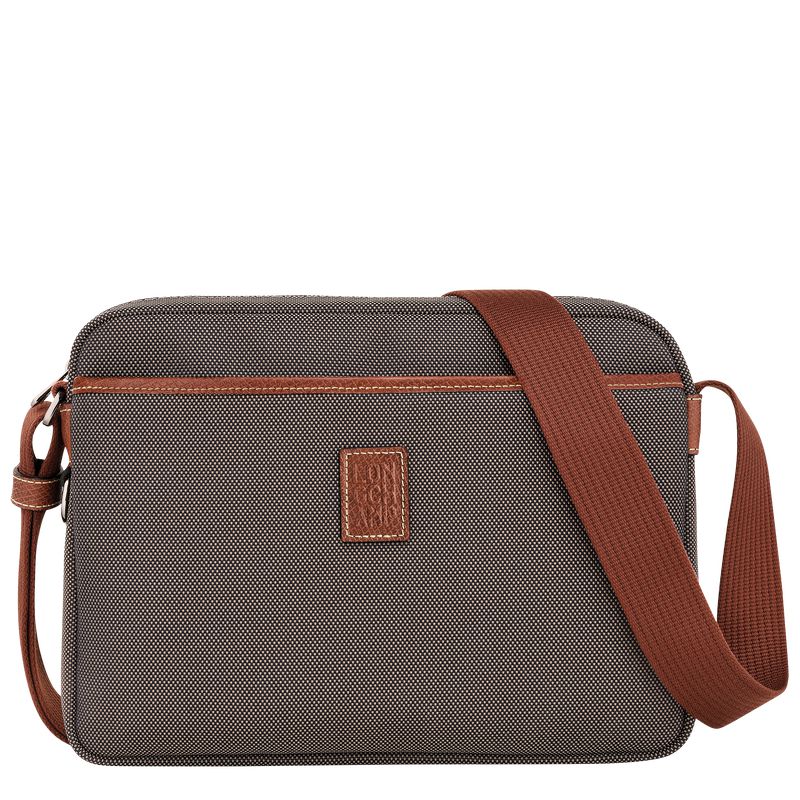 Brown Longchamp Boxford M Camera Men Crossbody Bag | US-932KSGDUP