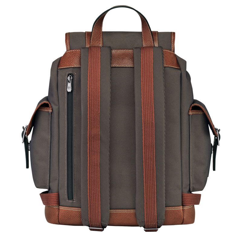 Brown Longchamp Boxford Men Backpack | US-187YDARCV