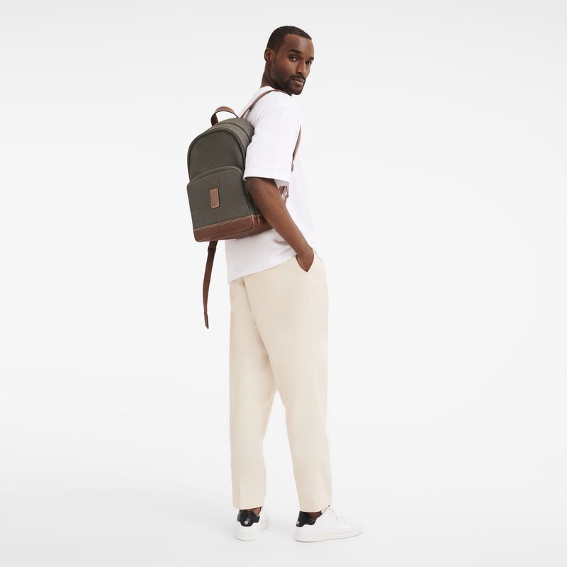 Brown Longchamp Boxford Men Backpack | US-267JKBTPF