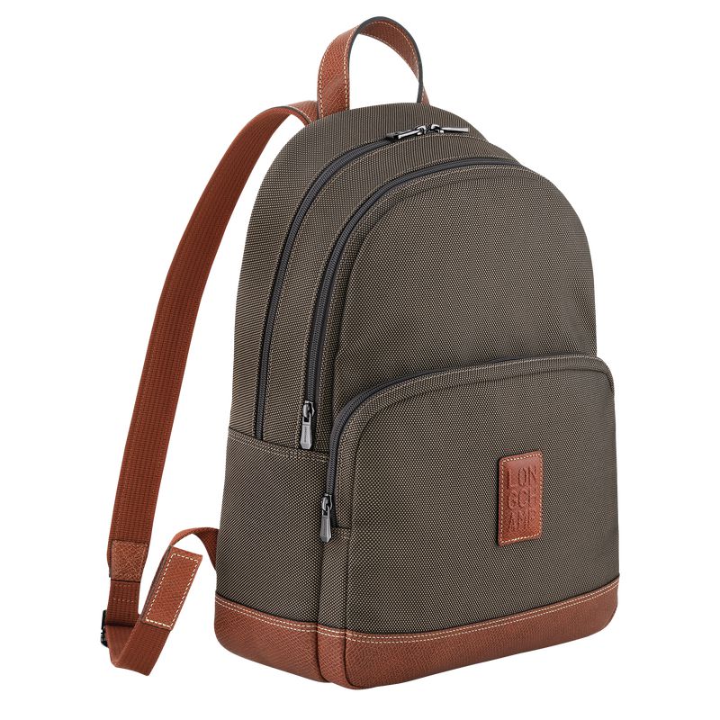 Brown Longchamp Boxford Men Backpack | US-267JKBTPF
