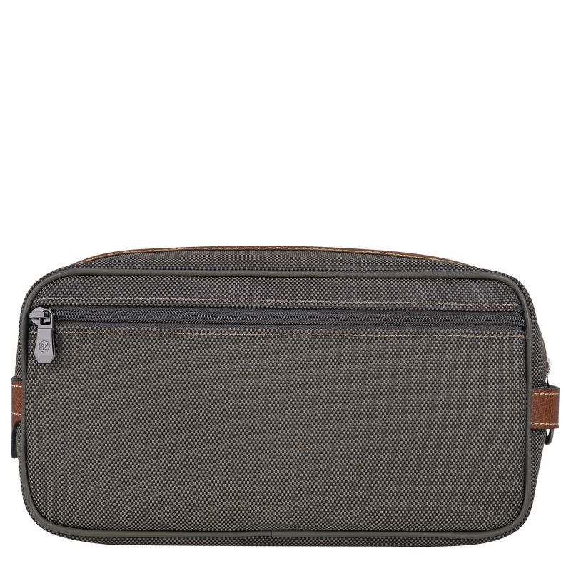 Brown Longchamp Boxford Men Toiletry Bags | US-708ESDLKG