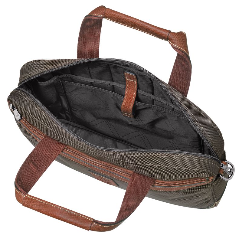 Brown Longchamp Boxford S Men Briefcase | US-942JYPLWF