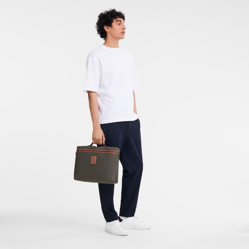 Brown Longchamp Boxford S Men Briefcase | US-782ZSLDHY