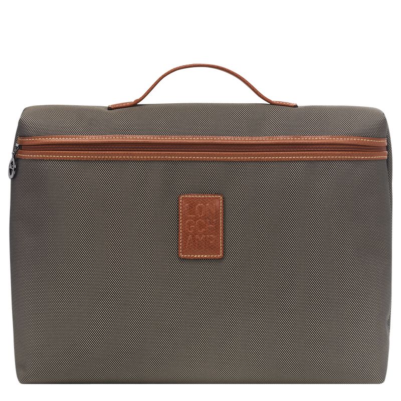 Brown Longchamp Boxford S Men Briefcase | US-782ZSLDHY