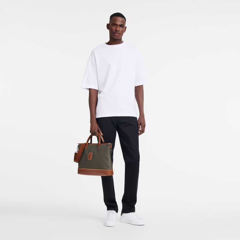 Brown Longchamp Boxford S Men Briefcase | US-471IWDPKS