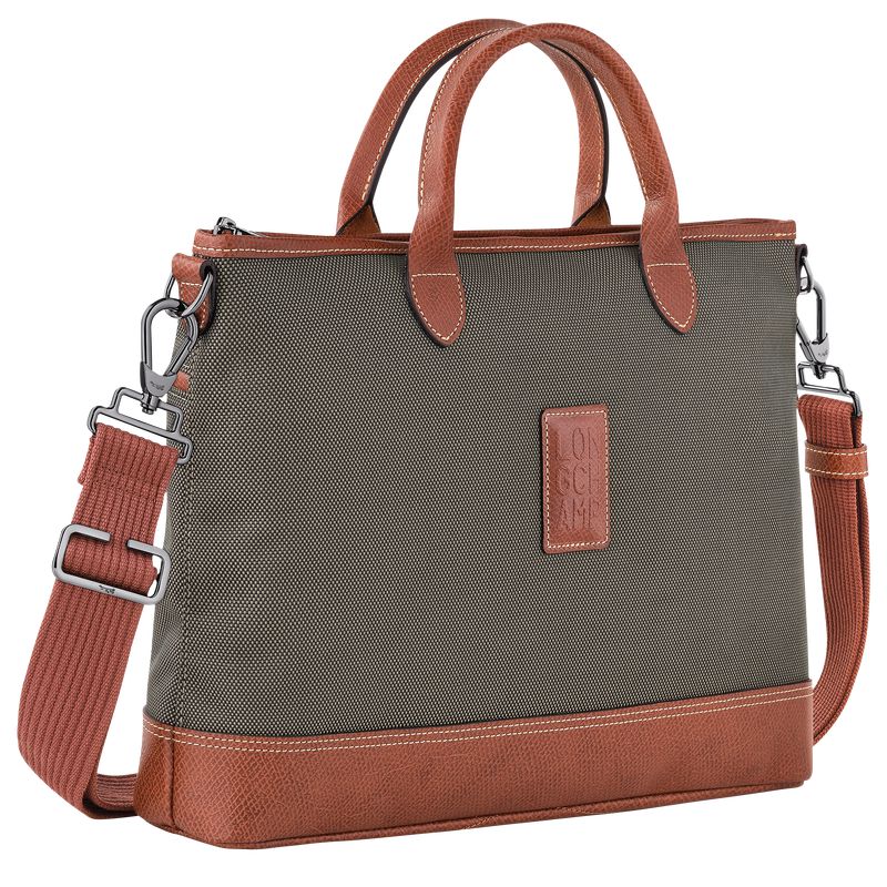 Brown Longchamp Boxford S Women Briefcase | US-186VEBUXL
