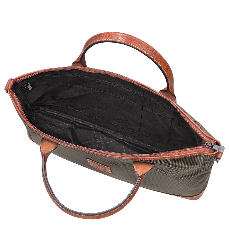 Brown Longchamp Boxford S Women Briefcase | US-186VEBUXL