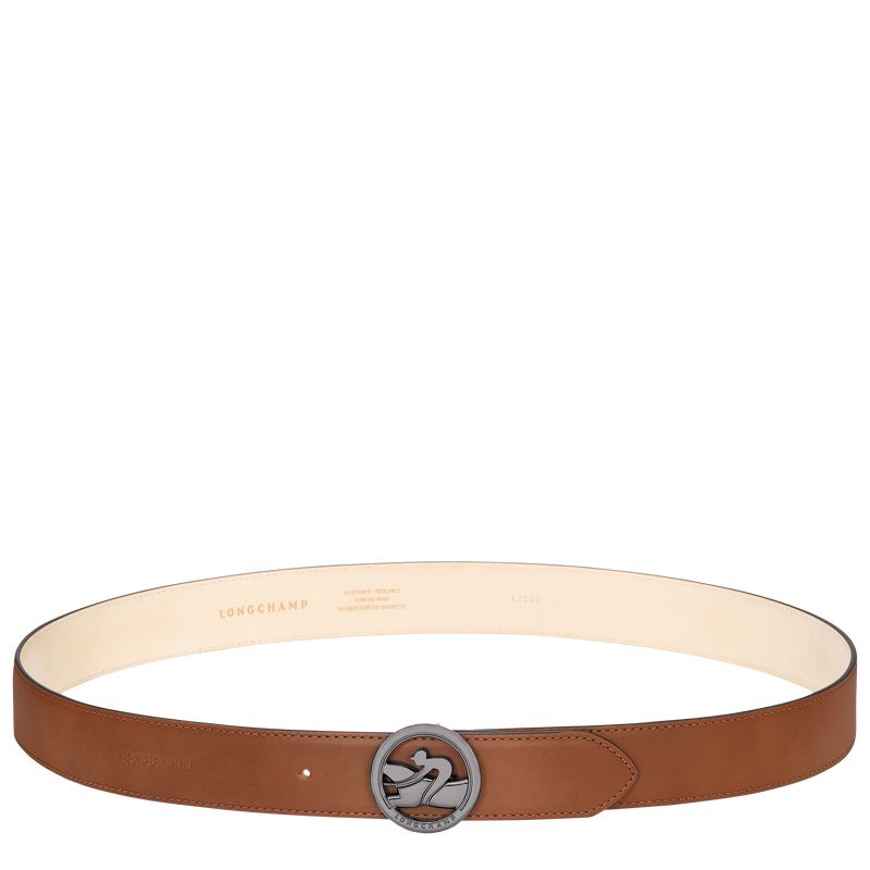 Brown Longchamp Box-trot Men Belt | US-172DLBYJZ