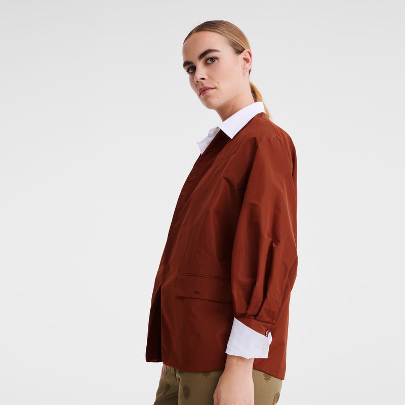 Brown Longchamp Kimono Women Jacket | US-216CGIZFD