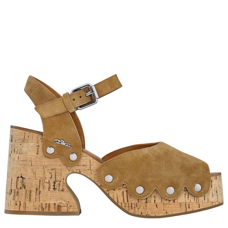 Brown Longchamp La Cigale Women Sandals | US-251DSOBAN