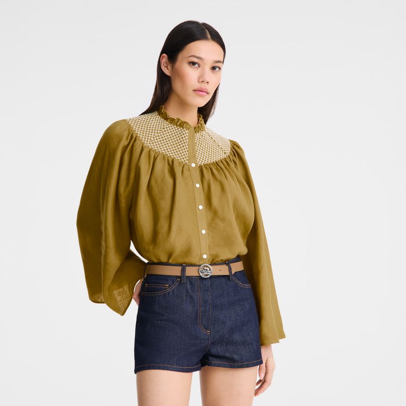 Brown Longchamp La Médaille Women Belt | US-218SYGDRW