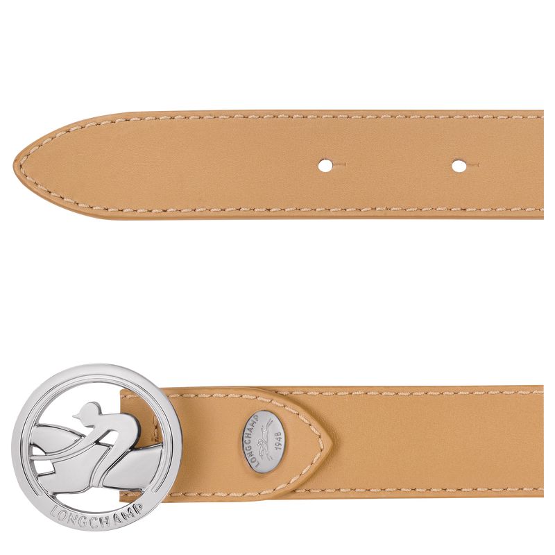 Brown Longchamp La Médaille Women Belt | US-218SYGDRW