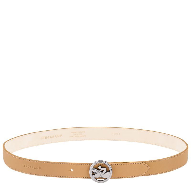 Brown Longchamp La Médaille Women Belt | US-218SYGDRW