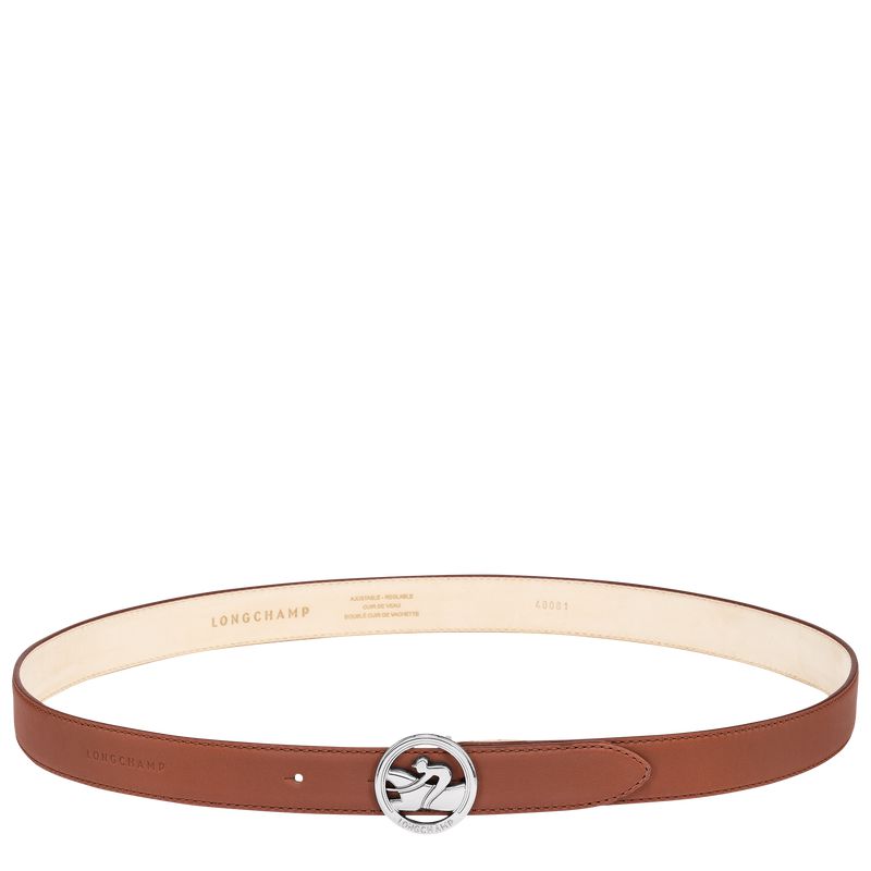 Brown Longchamp La Médaille Women Belt | US-576AKMIYW