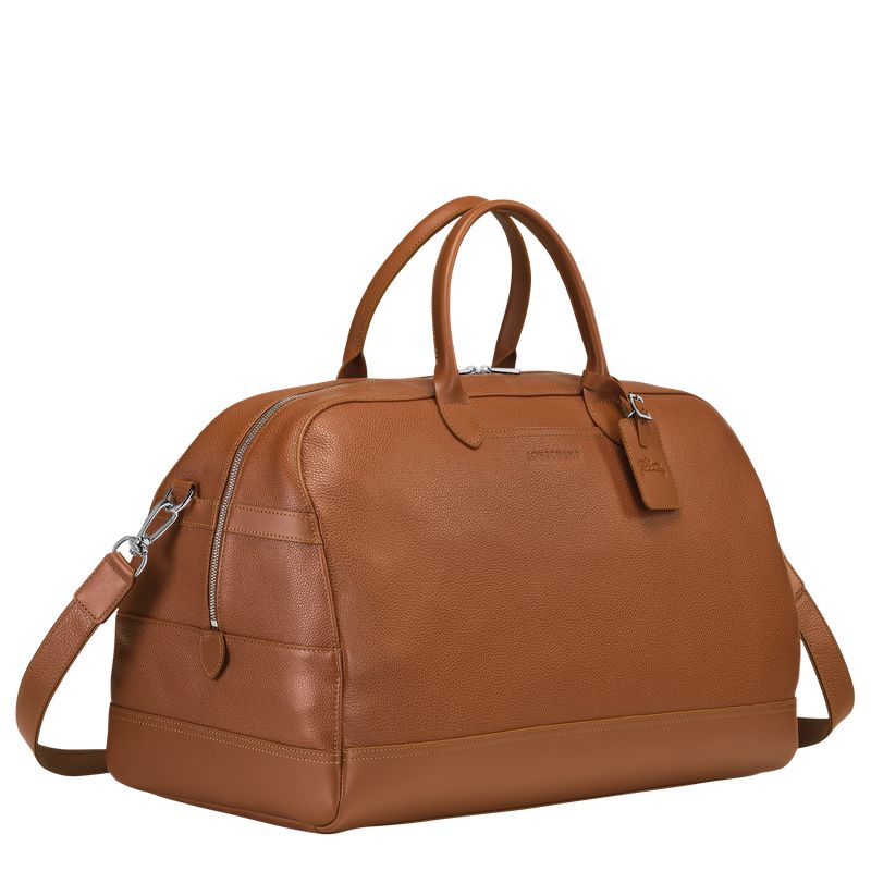 Brown Longchamp Le Foulonné L Men Travel Bag | US-624TUOHMK