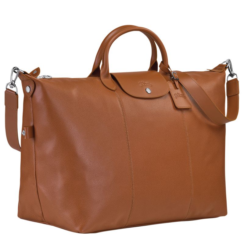 Brown Longchamp Le Foulonné L Men Travel Bag | US-218OSBKCQ