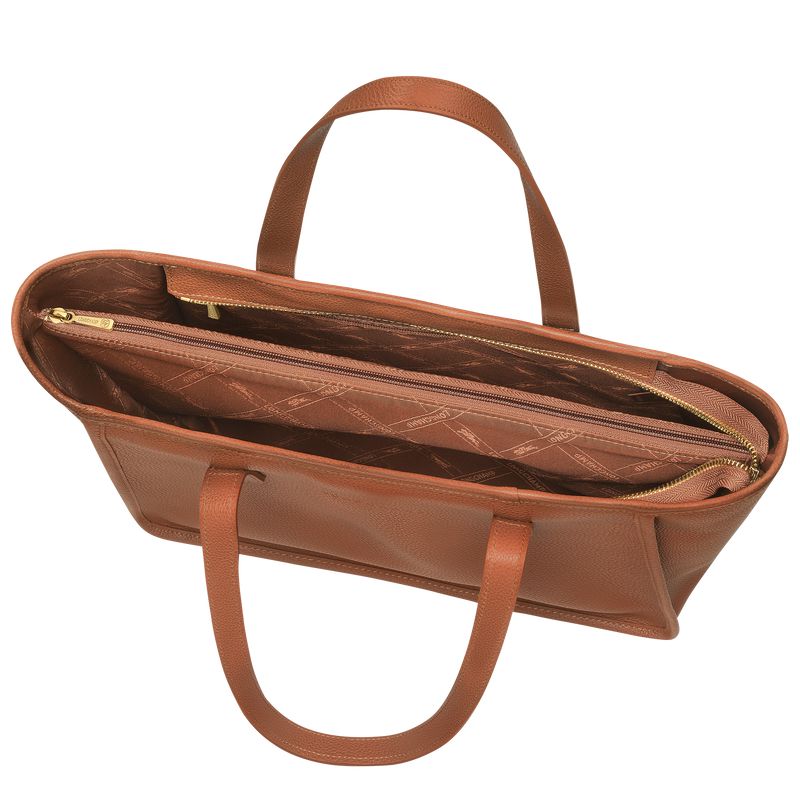 Brown Longchamp Le Foulonné L Women Tote Bag | US-563YEGUDO