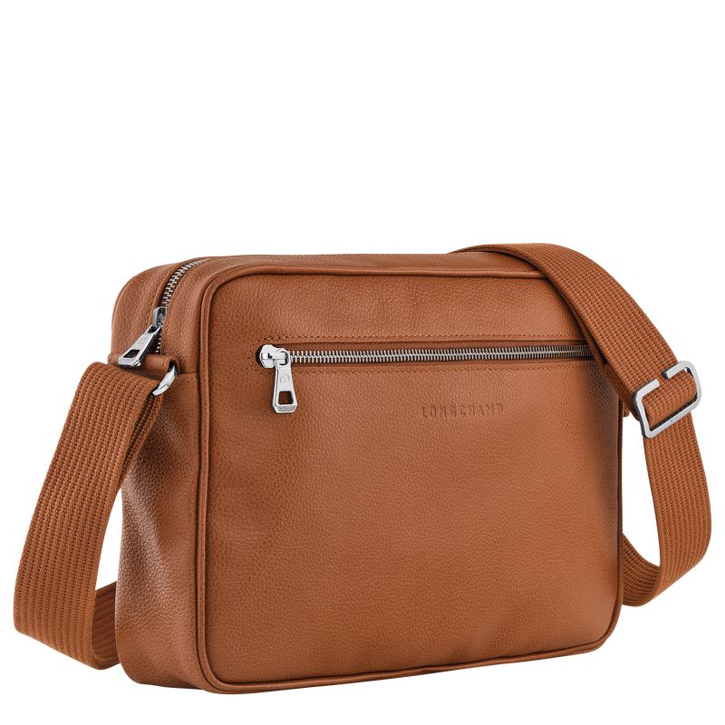Brown Longchamp Le Foulonné M Camera Men Crossbody Bag | US-842RVMOLH