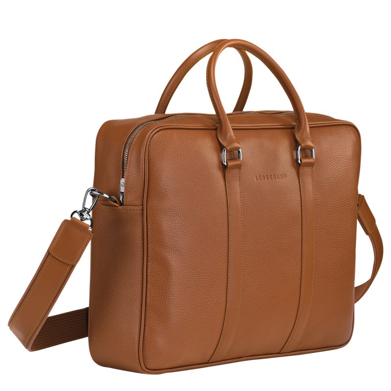 Brown Longchamp Le Foulonné M Men Briefcase | US-639SOUHAV