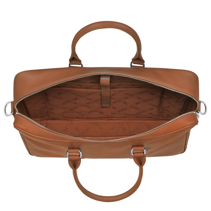 Brown Longchamp Le Foulonné M Women Briefcase | US-651IOMCDB