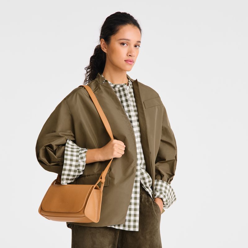 Brown Longchamp Le Foulonné M Women Crossbody Bag | US-437XTFBMV