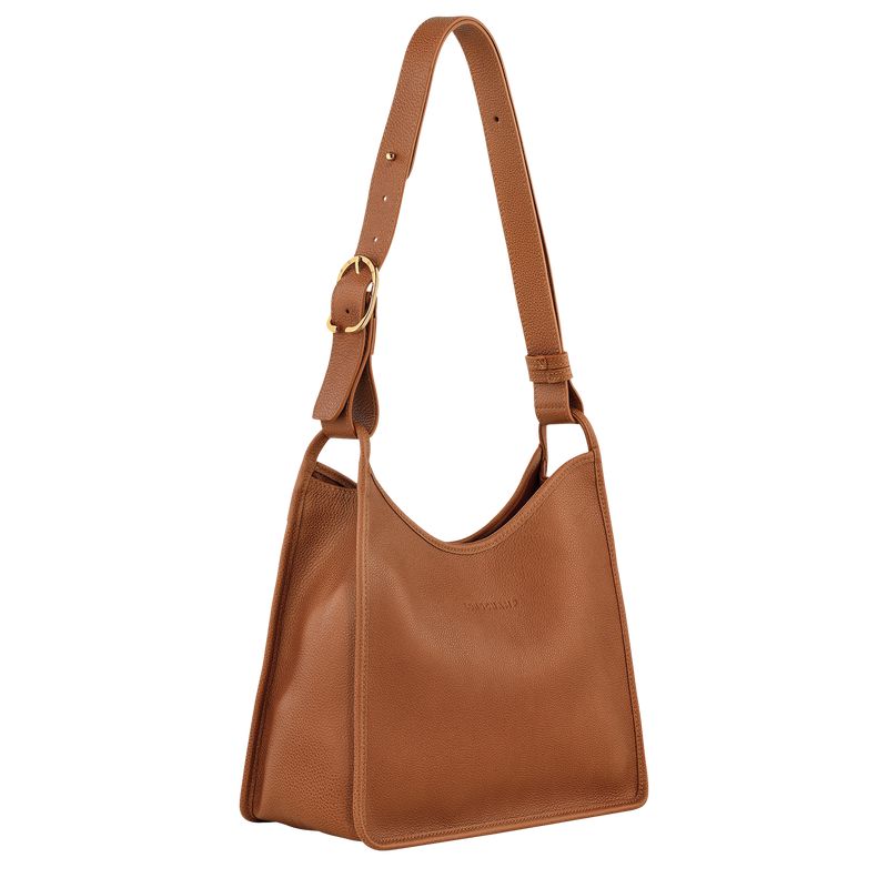 Brown Longchamp Le Foulonné M Women Hobo Bag | US-763BMCNHX