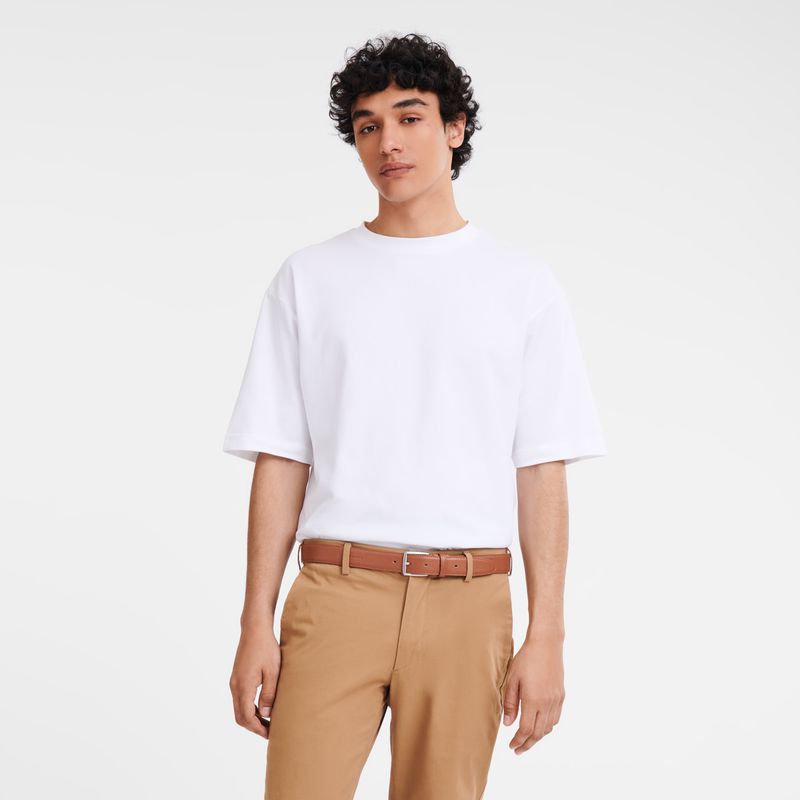 Brown Longchamp Le Foulonné Men Belt | US-082VFIJTB
