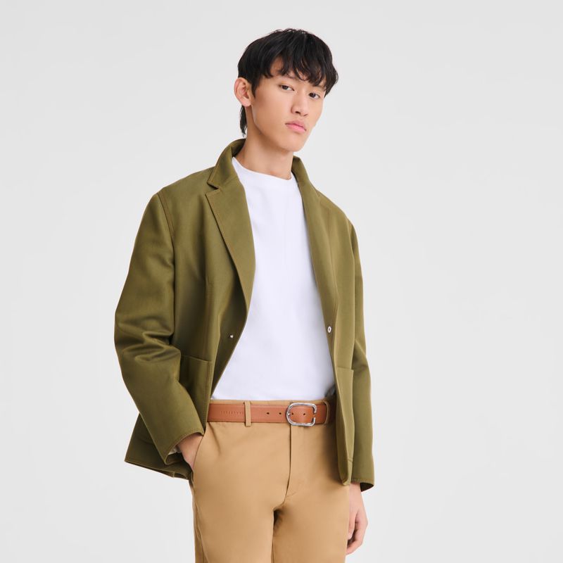 Brown Longchamp Le Foulonné Men Belt | US-294NSAYHP