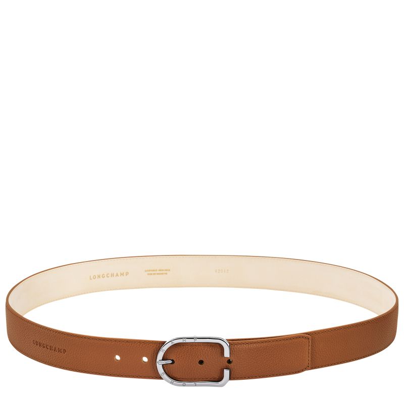 Brown Longchamp Le Foulonné Men Belt | US-294NSAYHP