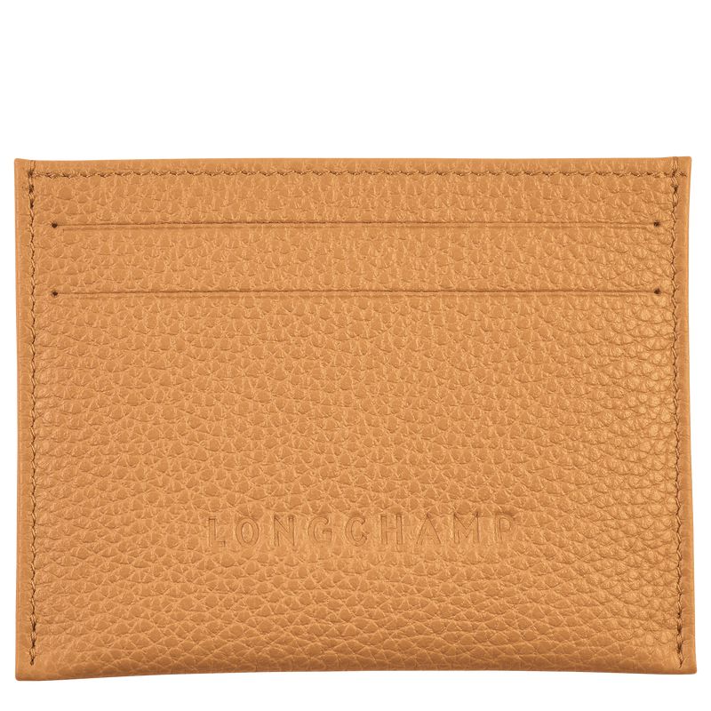 Brown Longchamp Le Foulonné Men Card Holder | US-138QWSNPB