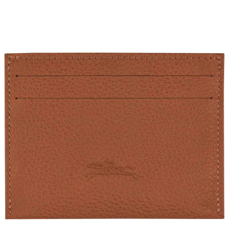 Brown Longchamp Le Foulonné Men Card Holder | US-206LDATFG