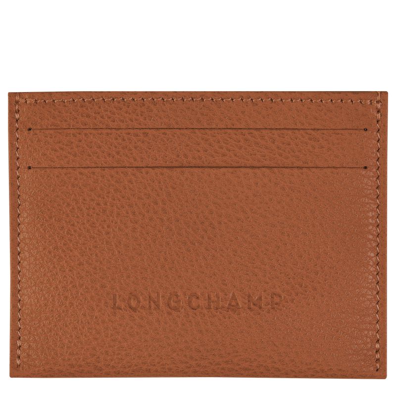 Brown Longchamp Le Foulonné Men Card Holder | US-206LDATFG