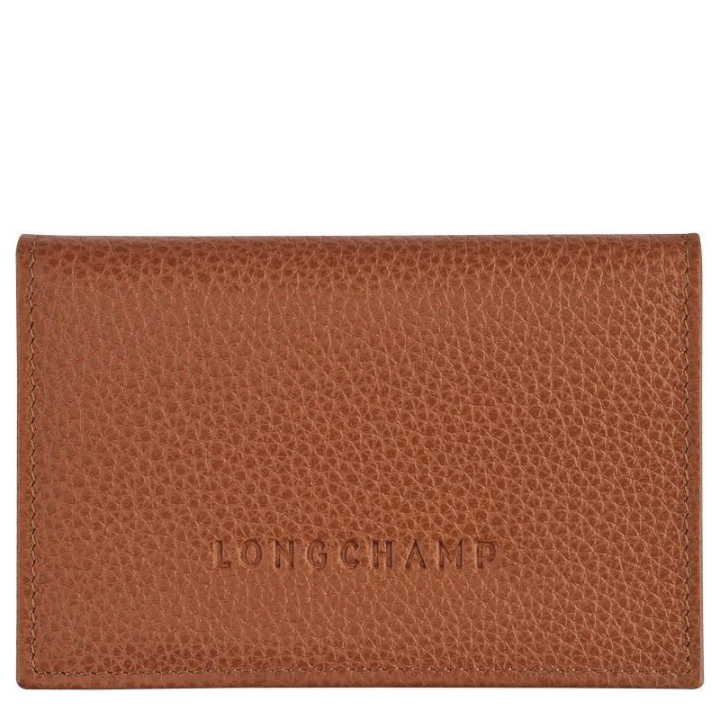 Brown Longchamp Le Foulonné Men Card Holder | US-354GYAVFS