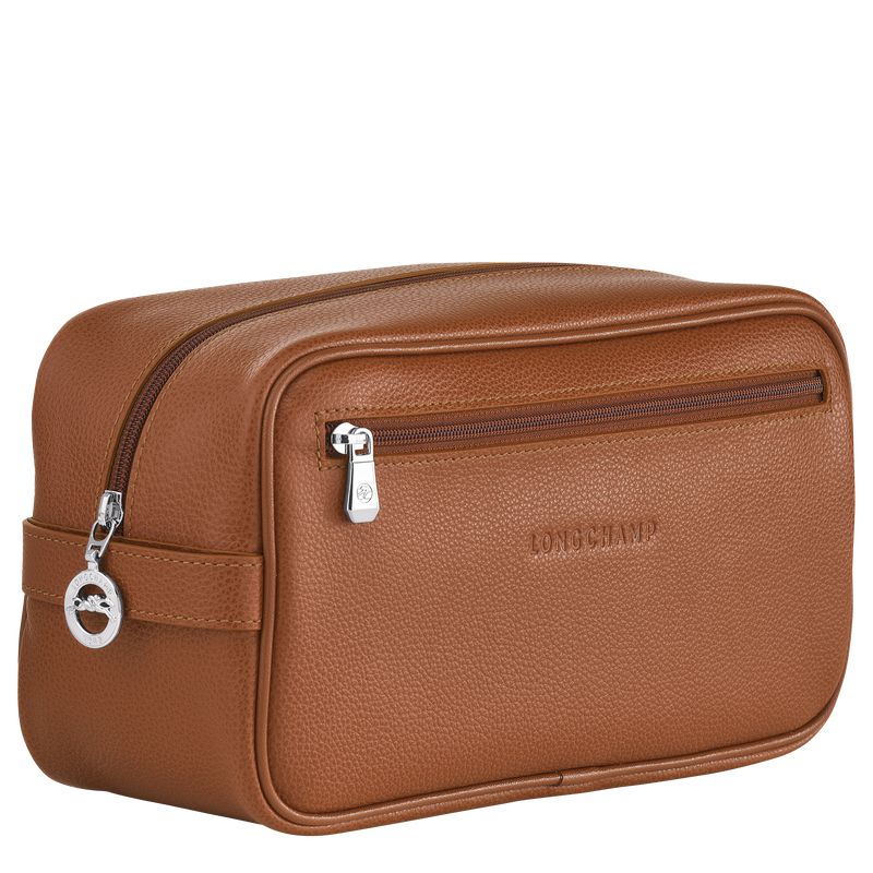 Brown Longchamp Le Foulonné Men Toiletry Bags | US-608QXABYK