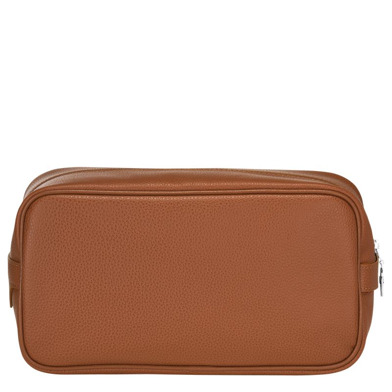 Brown Longchamp Le Foulonné Men Toiletry Bags | US-608QXABYK