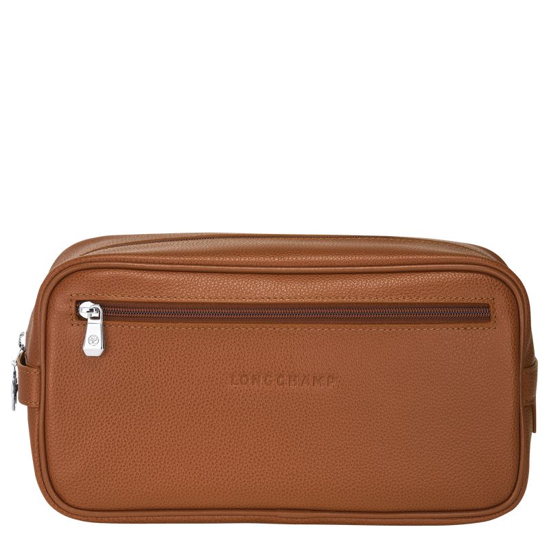 Brown Longchamp Le Foulonné Men Toiletry Bags | US-608QXABYK