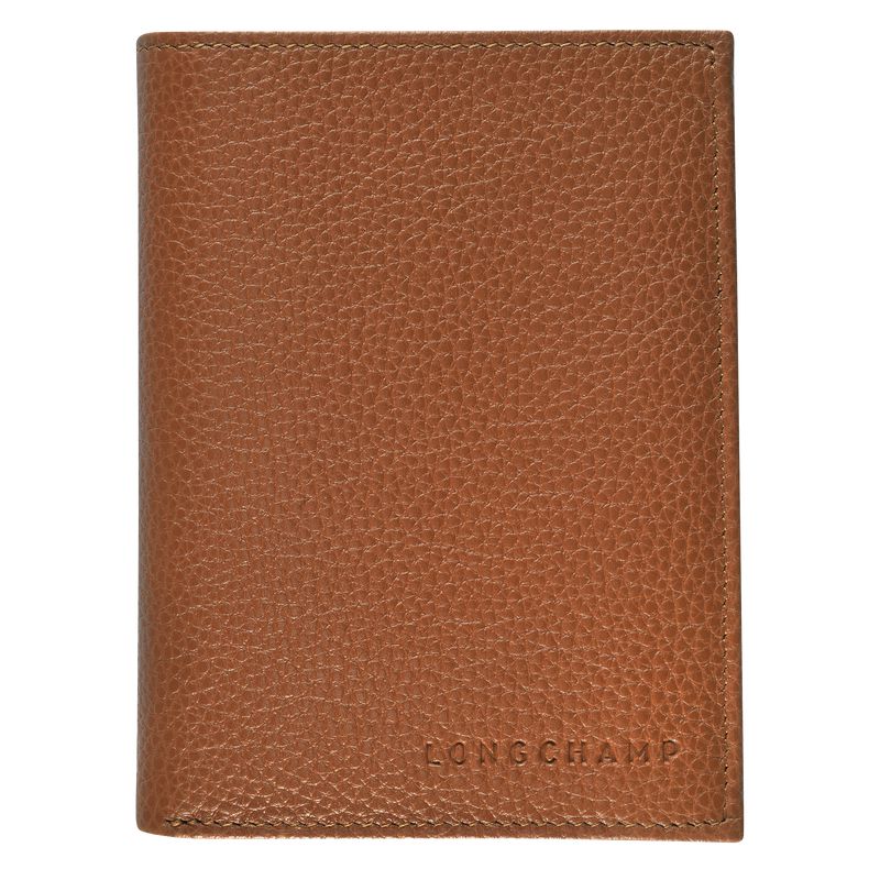 Brown Longchamp Le Foulonné Men Wallet | US-743EVZQTC