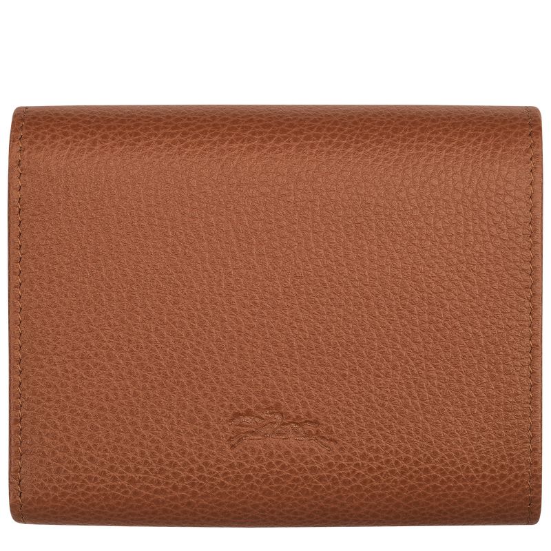 Brown Longchamp Le Foulonné Men Wallet | US-417JXZCTH