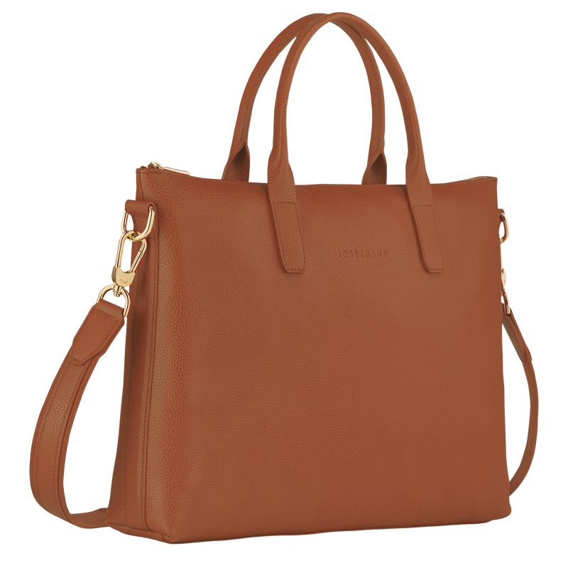 Brown Longchamp Le Foulonné S Men Briefcase | US-036RUDKTP