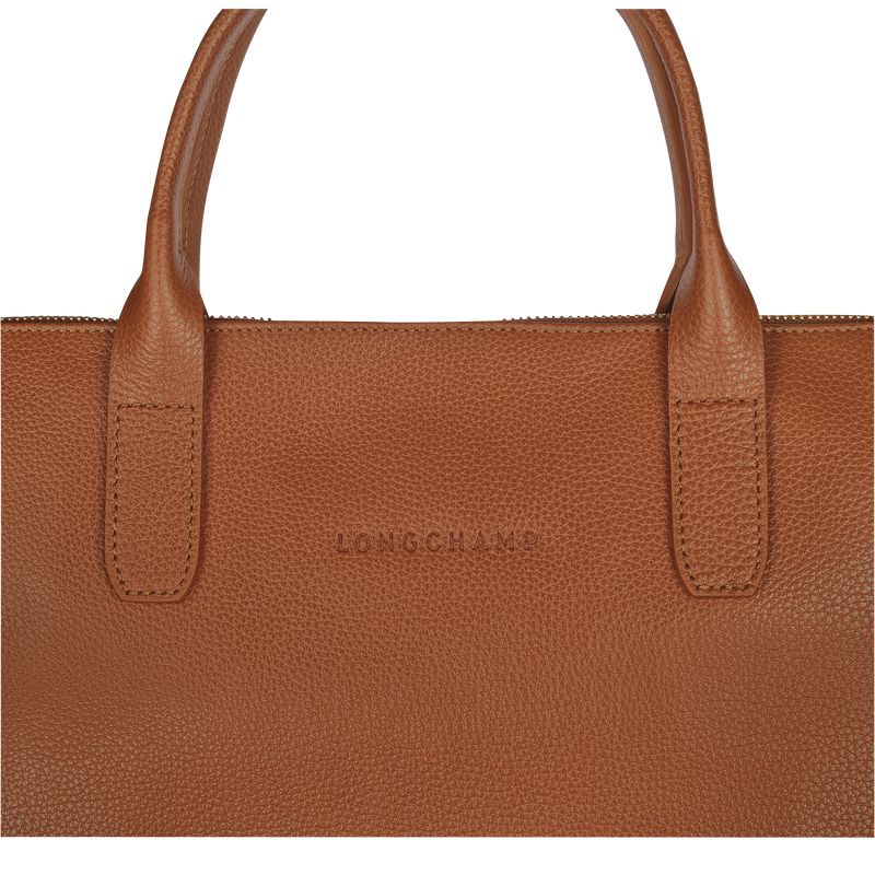 Brown Longchamp Le Foulonné S Men Briefcase | US-036RUDKTP