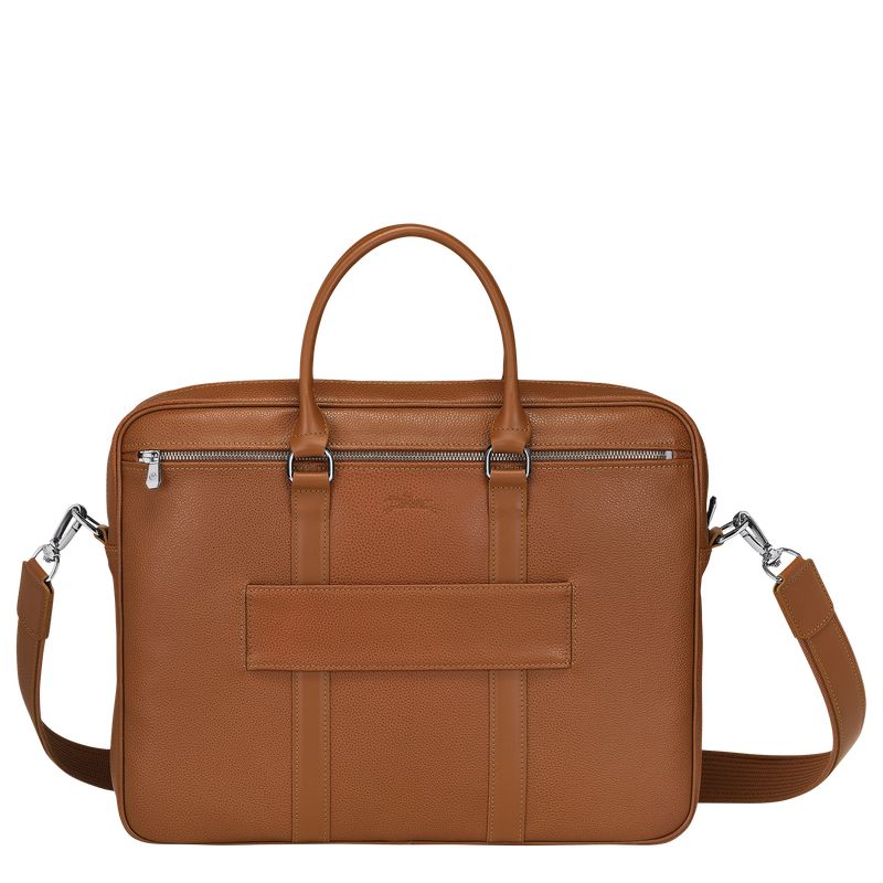 Brown Longchamp Le Foulonné S Men Briefcase | US-256HWXFOJ