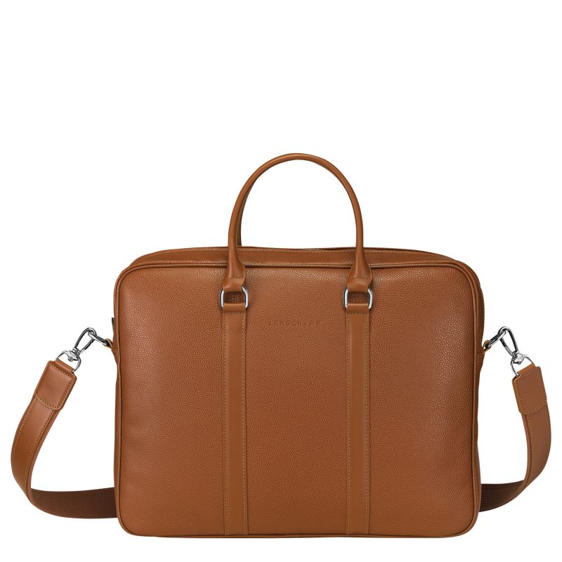 Brown Longchamp Le Foulonné S Men Briefcase | US-256HWXFOJ