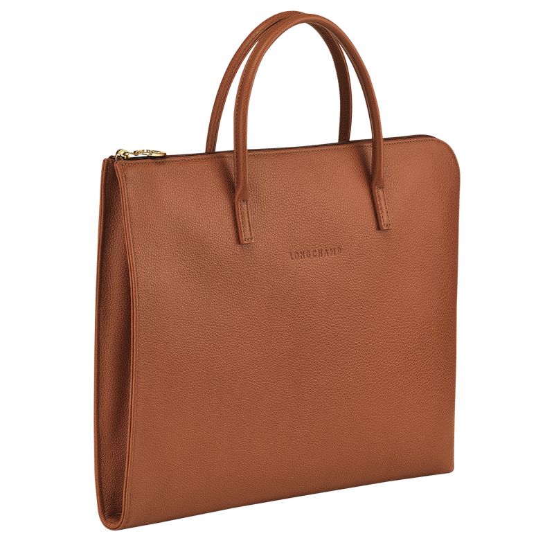Brown Longchamp Le Foulonné S Men Briefcase | US-503BRJPZW