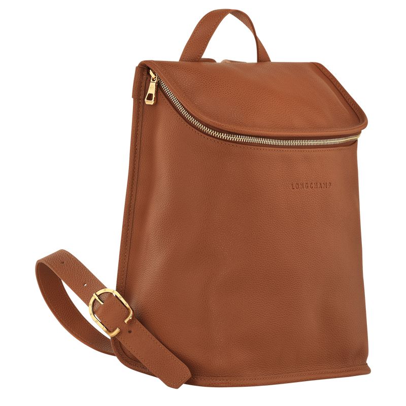 Brown Longchamp Le Foulonné Women Backpack | US-104QKBLJY