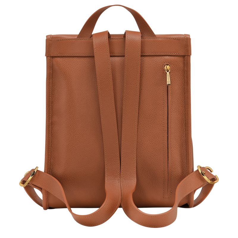 Brown Longchamp Le Foulonné Women Backpack | US-104QKBLJY