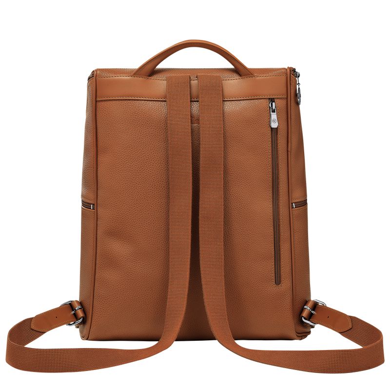 Brown Longchamp Le Foulonné Women Backpack | US-132UOITBF