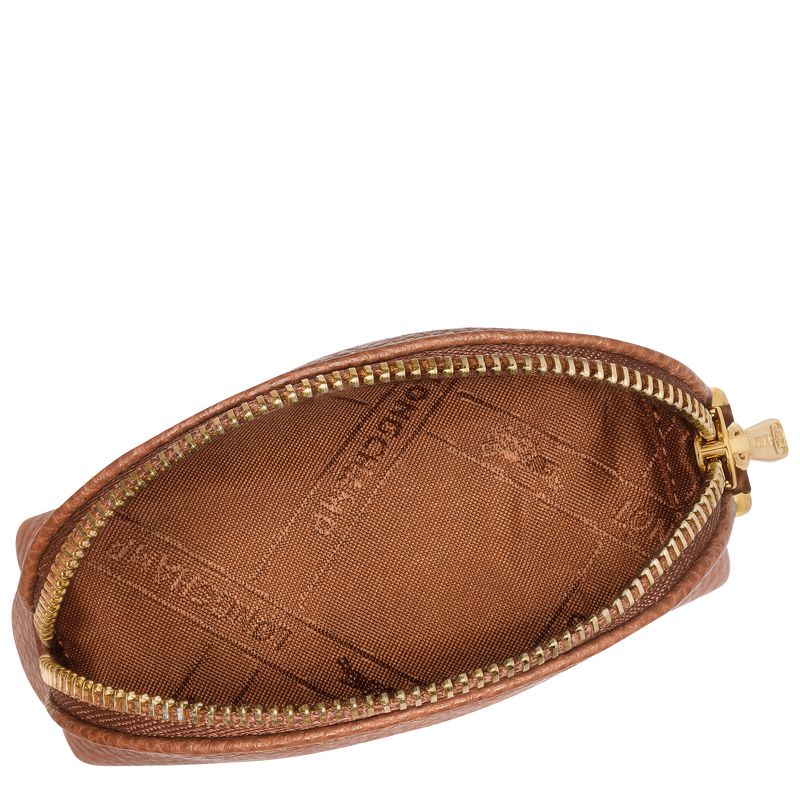 Brown Longchamp Le Foulonné Women Coin Purse | US-463VGNHXT
