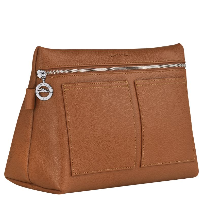 Brown Longchamp Le Foulonné Women Toiletry Bags | US-832DKLPXB