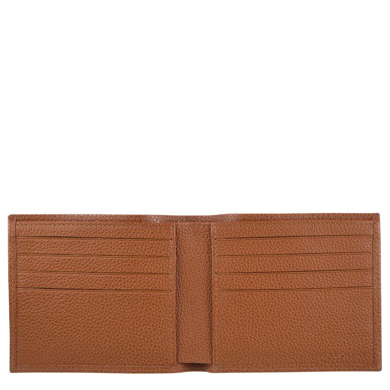 Brown Longchamp Le Foulonné Women Wallet | US-654GAVZPL